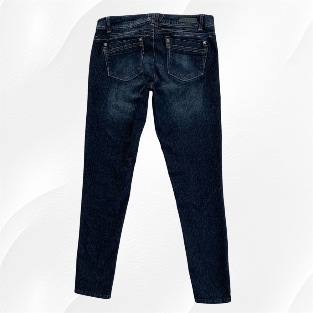 Democracy Justice Jegging Mid-Rise Stretch Skinny Indigo Blue Jeans ~ Women’s 12 - Picture 3 of 9